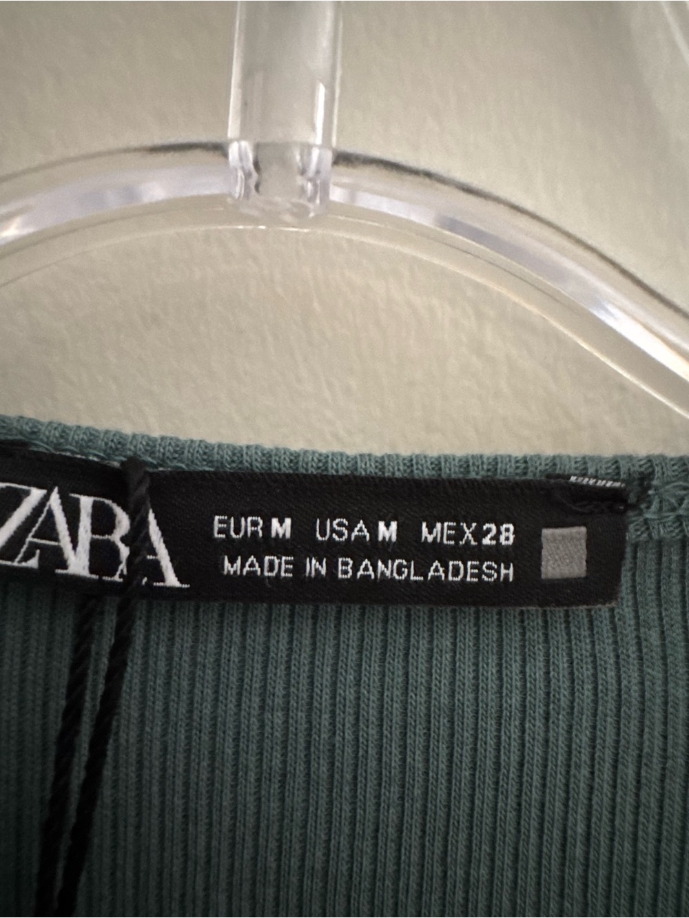 ZARA NWT Green Ruffle Top GREEN SIZE M - Picture 4 of 6